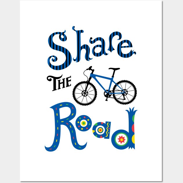 Share the Road Wall Art by Andibird